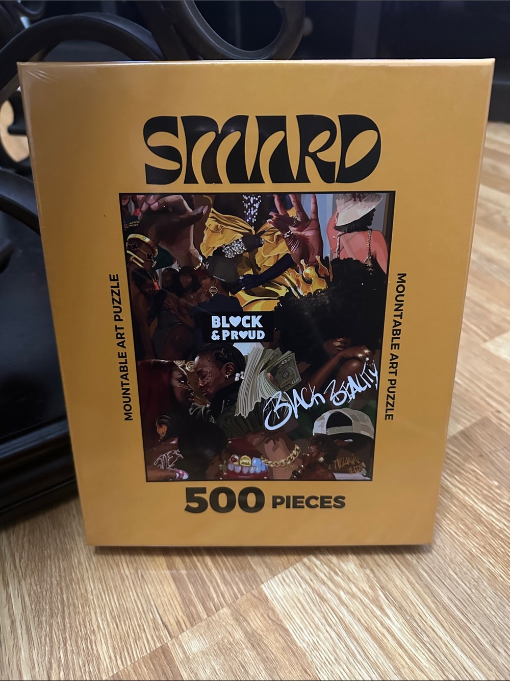 Black and Proud 500-Piece Mountable Art Puzzle by - Smard